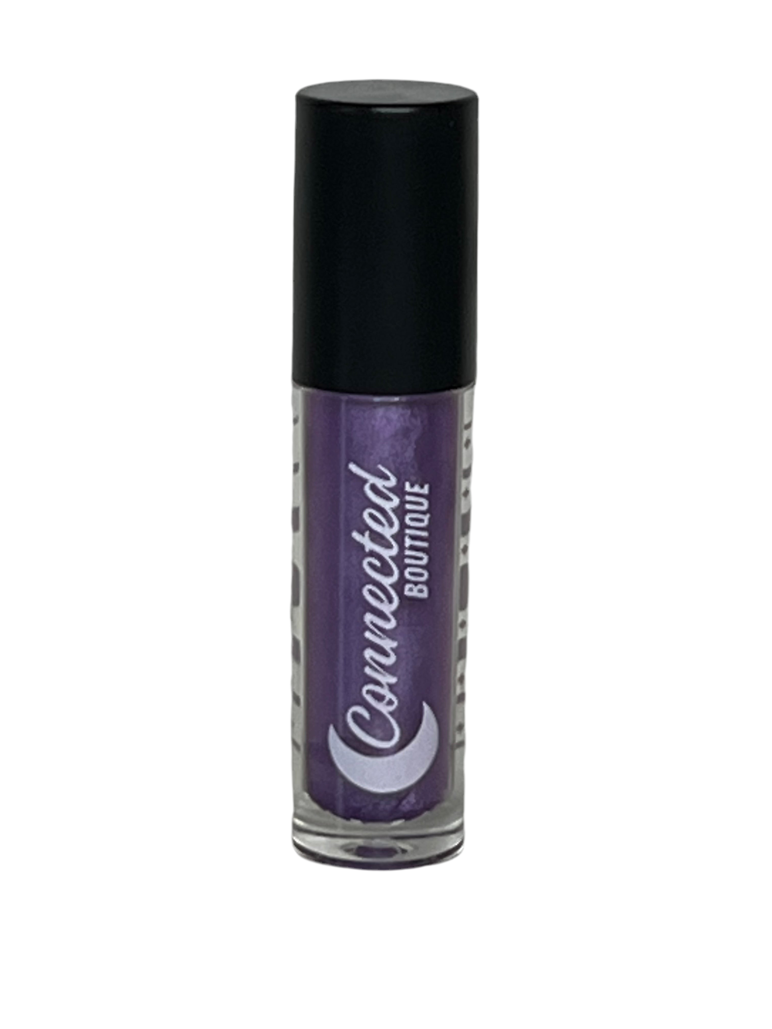 Aligned hydrating lip gloss metallic purple