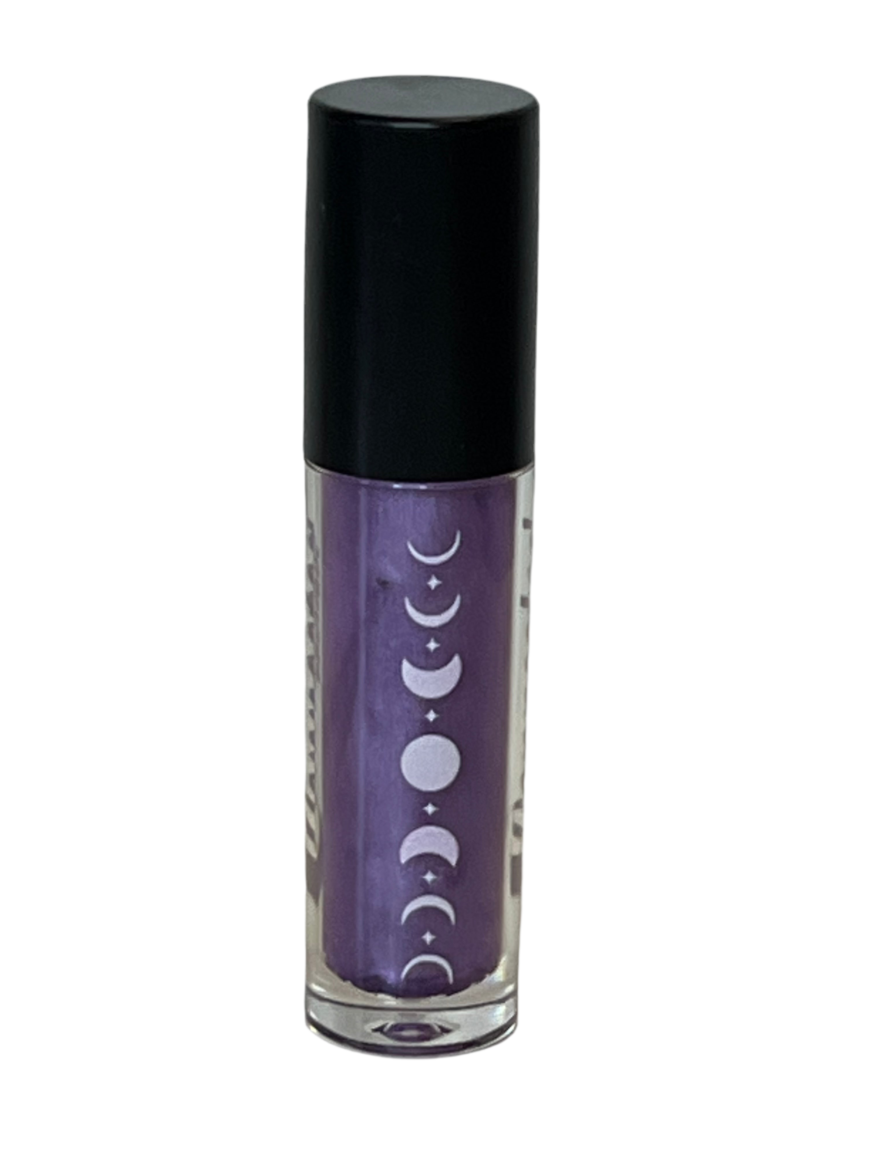 Aligned hydrating lip gloss metallic purple