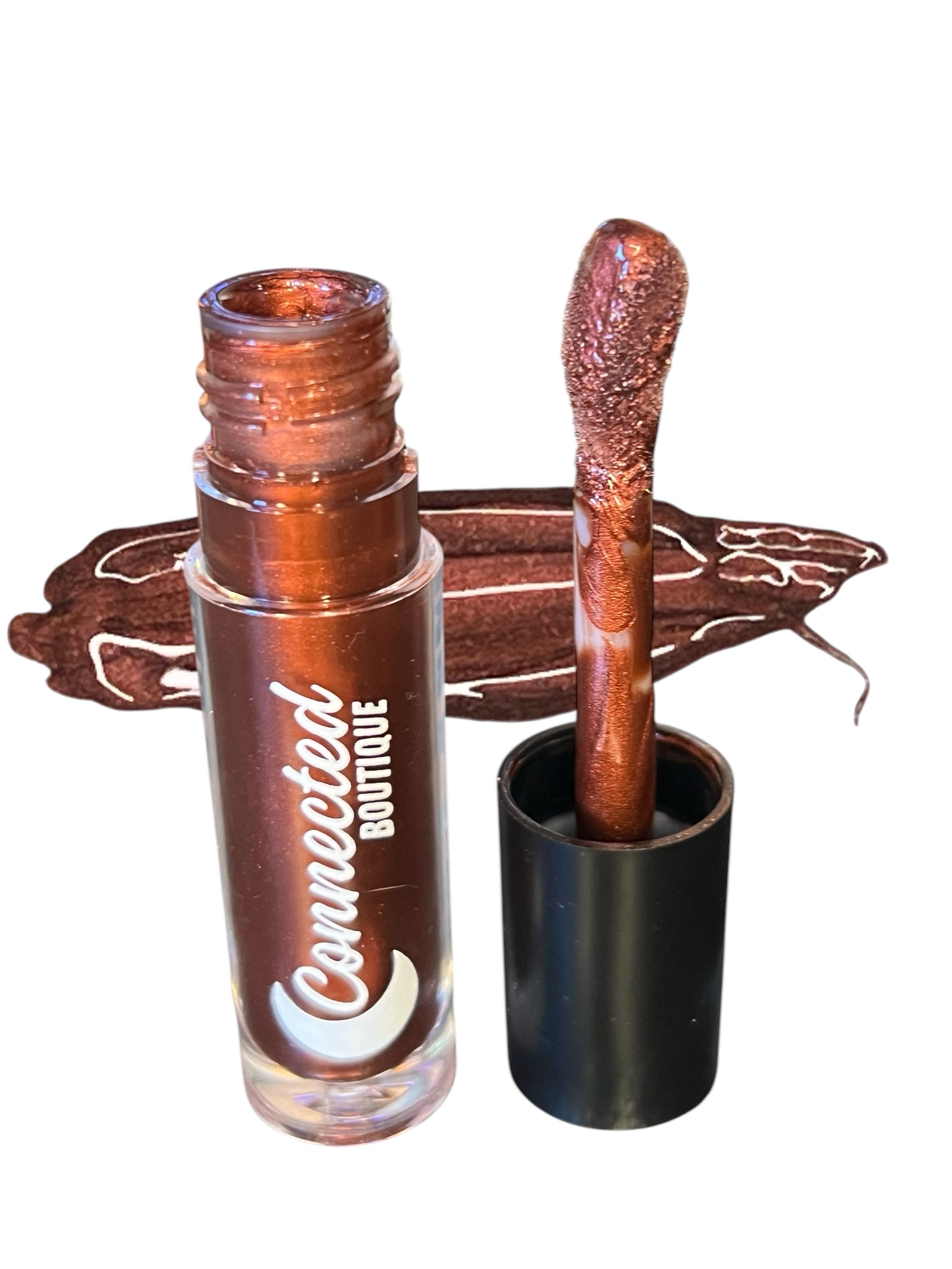 Brownie -  Chocolate brown Metallic Lip Gloss