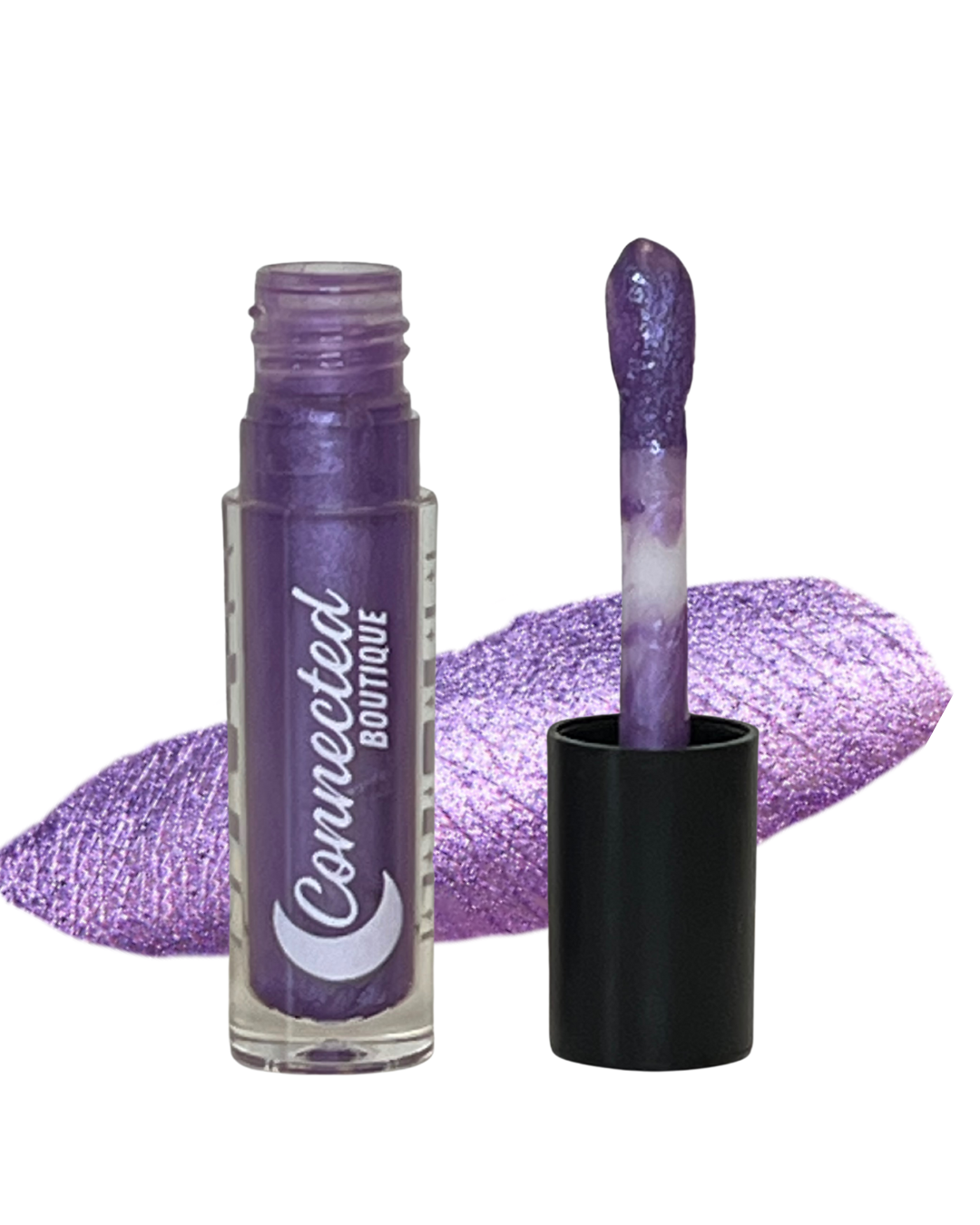 Aligned hydrating lip gloss metallic purple