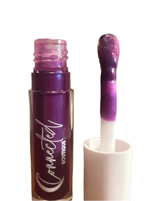 “Stargazer”- Purple/Pink shift Lip Gloss with Caramel Scent