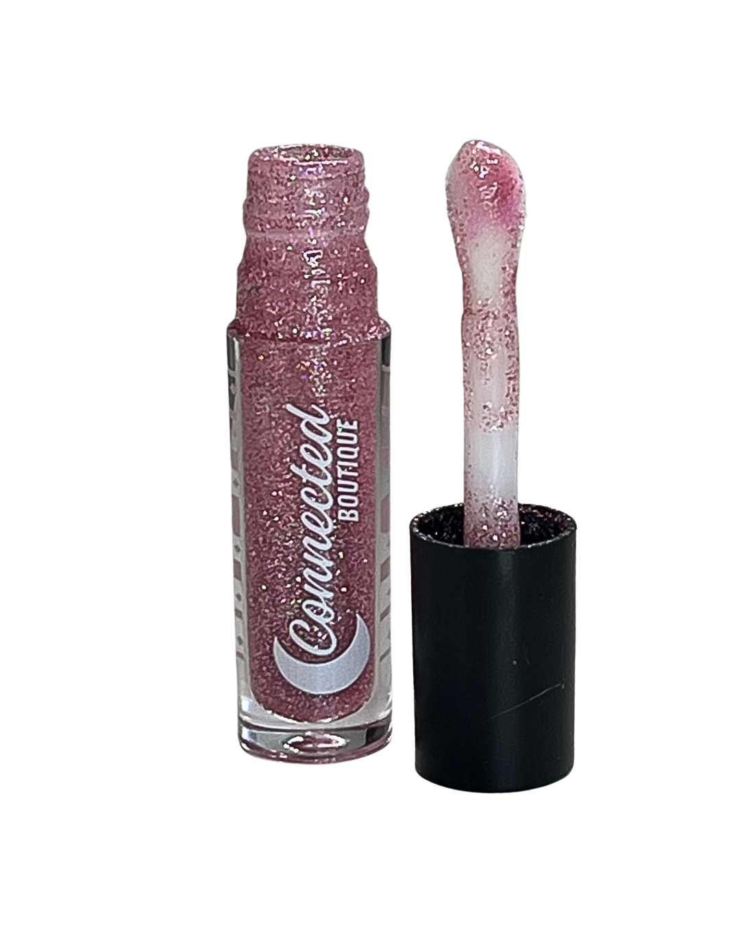 Chosen Pink Glitter Lipgloss with apple scent