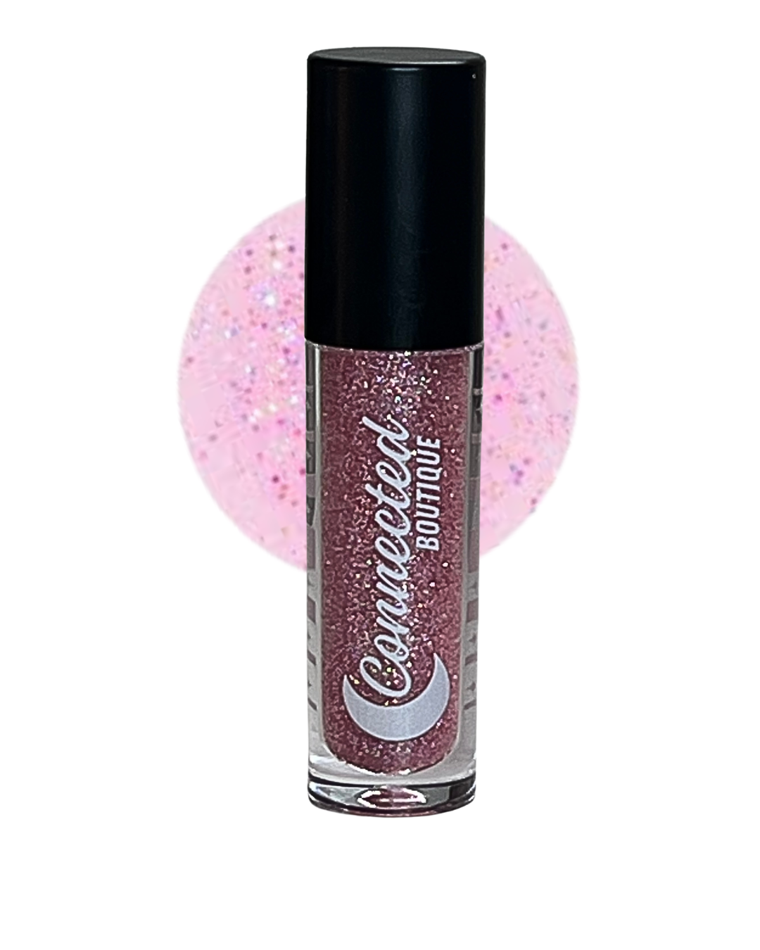 Chosen Pink Glitter Lipgloss with apple scent