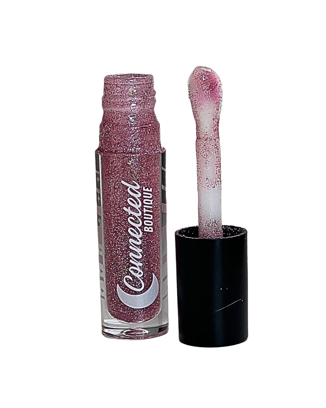 Chosen Pink Glitter Lipgloss with apple scent