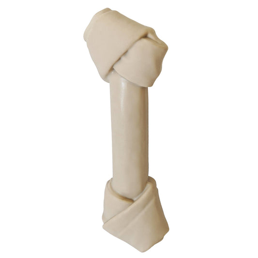 Vegan Nylon Rawhide-Shaped Chew Bone: Durable and Eco-Friendly Toy for Dogs of All Sizes-0