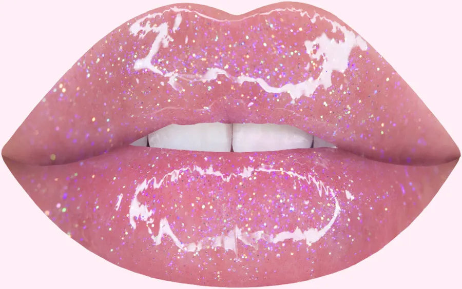 Chosen Pink Glitter Lipgloss with apple scent