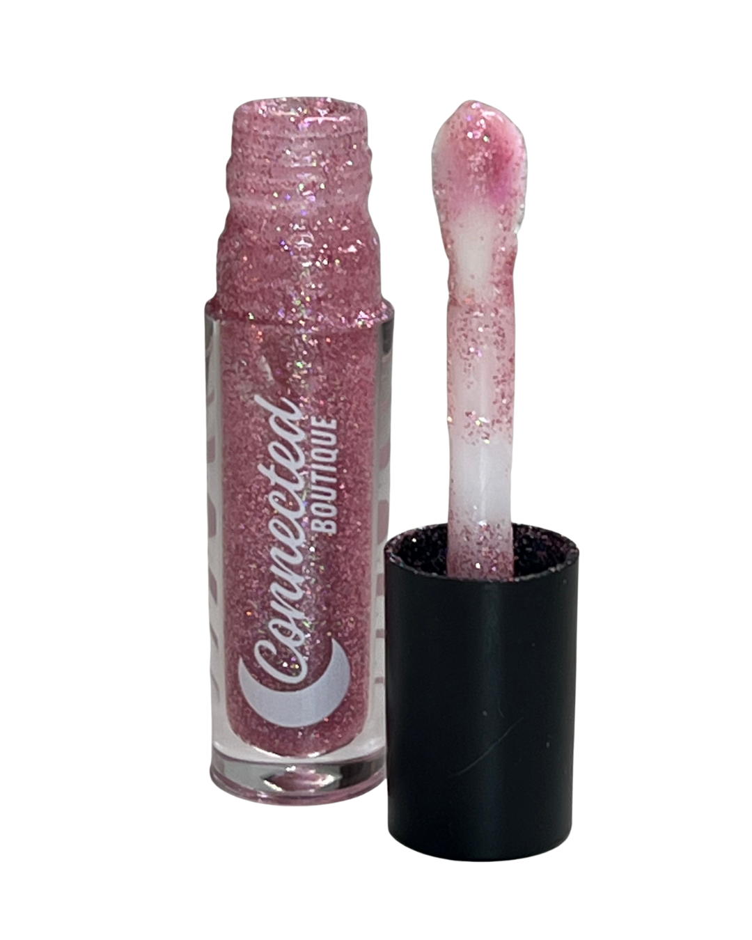 Chosen Pink Glitter Lipgloss with apple scent