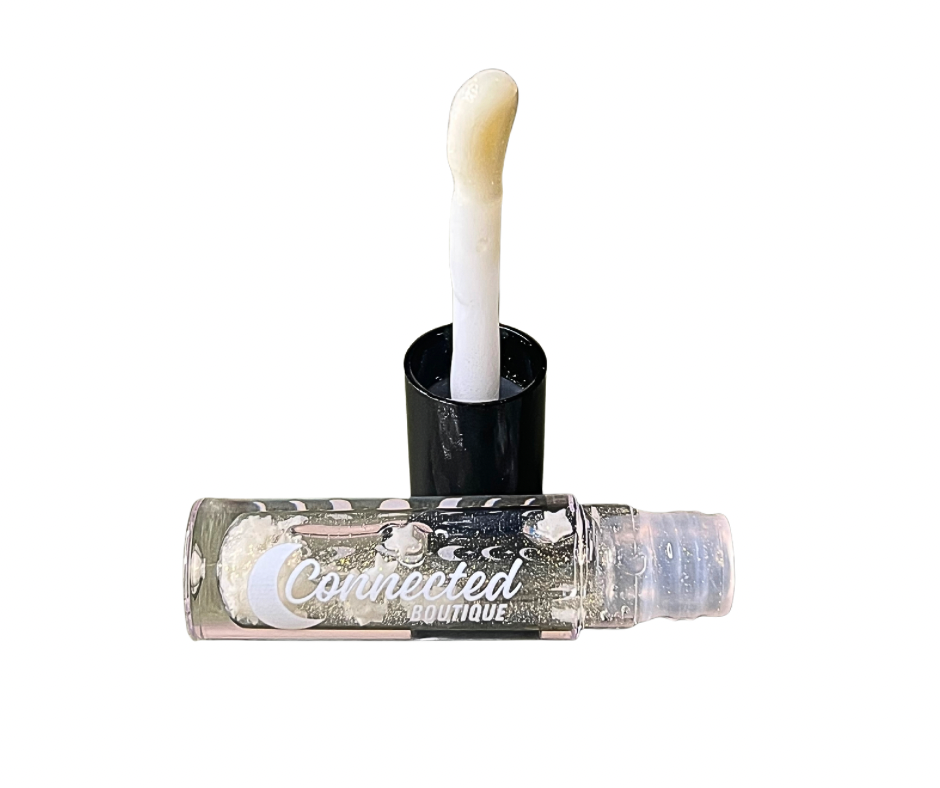 Starr Shimmer Lip Oil with brown sugar scent