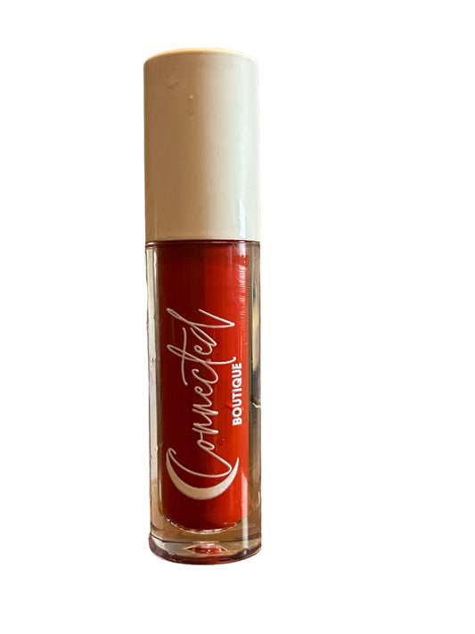 “Big Apple” Bright red liquid lipstick hydrating