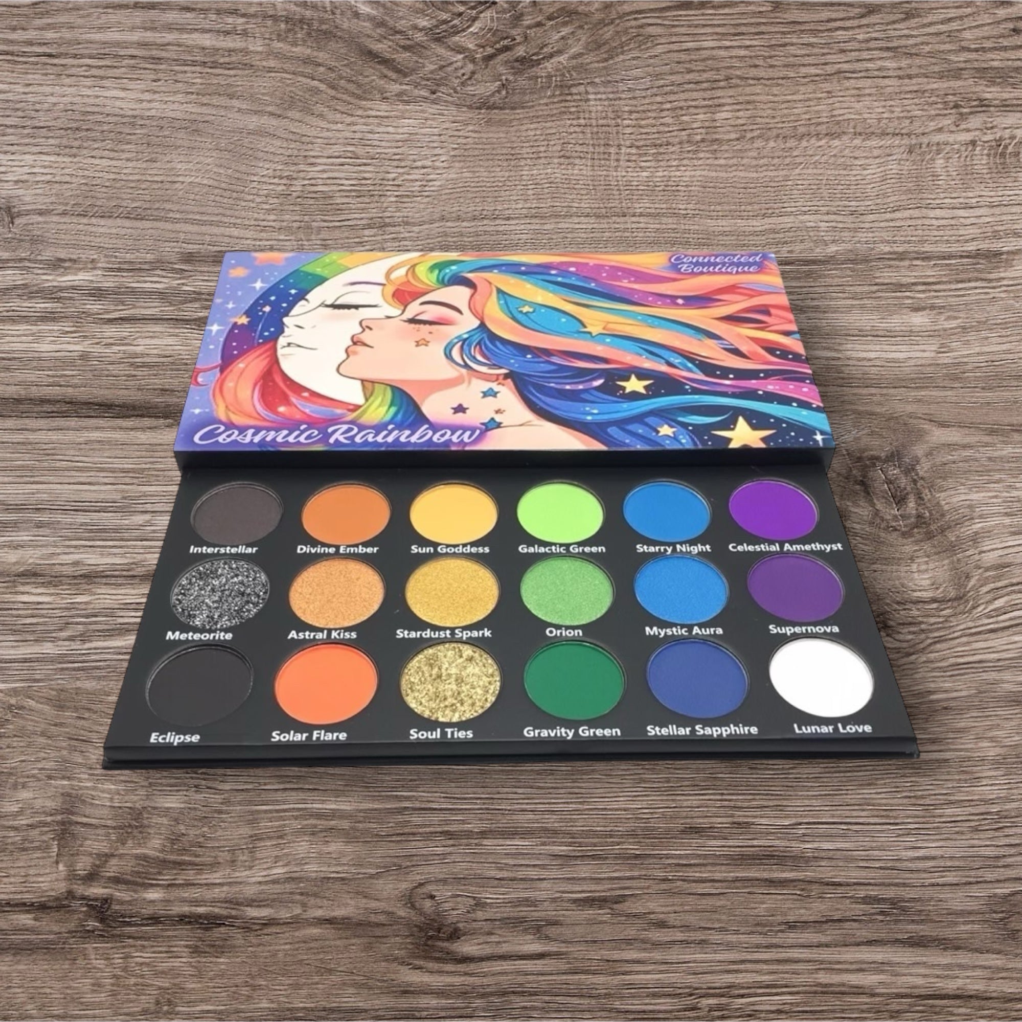 Cosmic Rainbow 18 shade eyeshadow palette