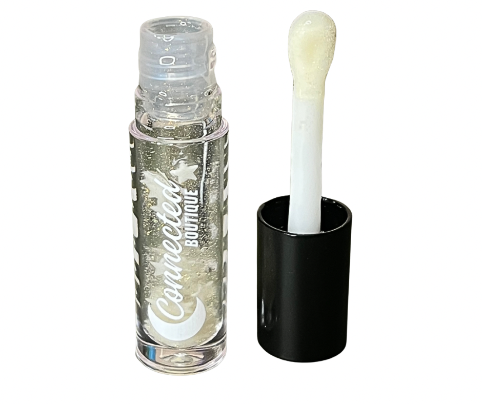 Starr Shimmer Lip Oil with brown sugar scent