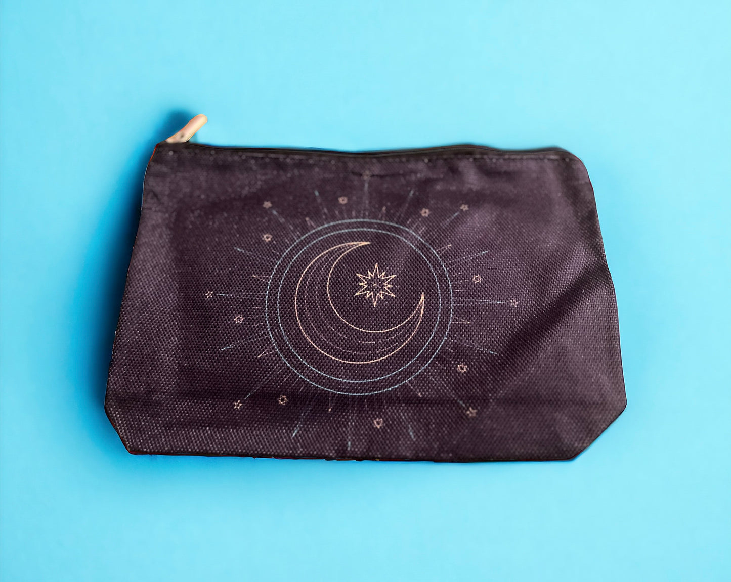 Moon Canvas Makeup Bag Art organizer