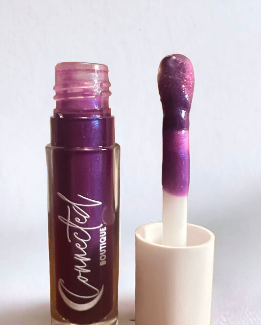 “Stargazer”- Purple/Pink shift Lip Gloss with Caramel Scent