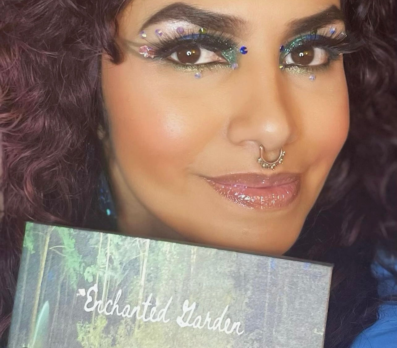 “Enchanted Garden” Green/Blue color story 12 shade eyeshadow palette