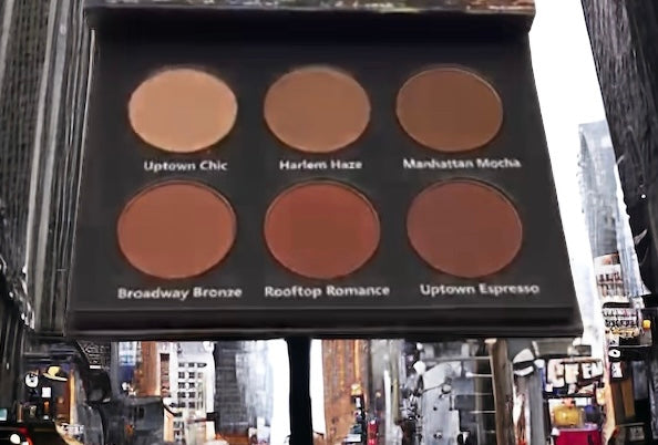 Manhattan Nights (Palette 1) 6 shade eyeshadow/contour/bronzer palette neutral and brown color story