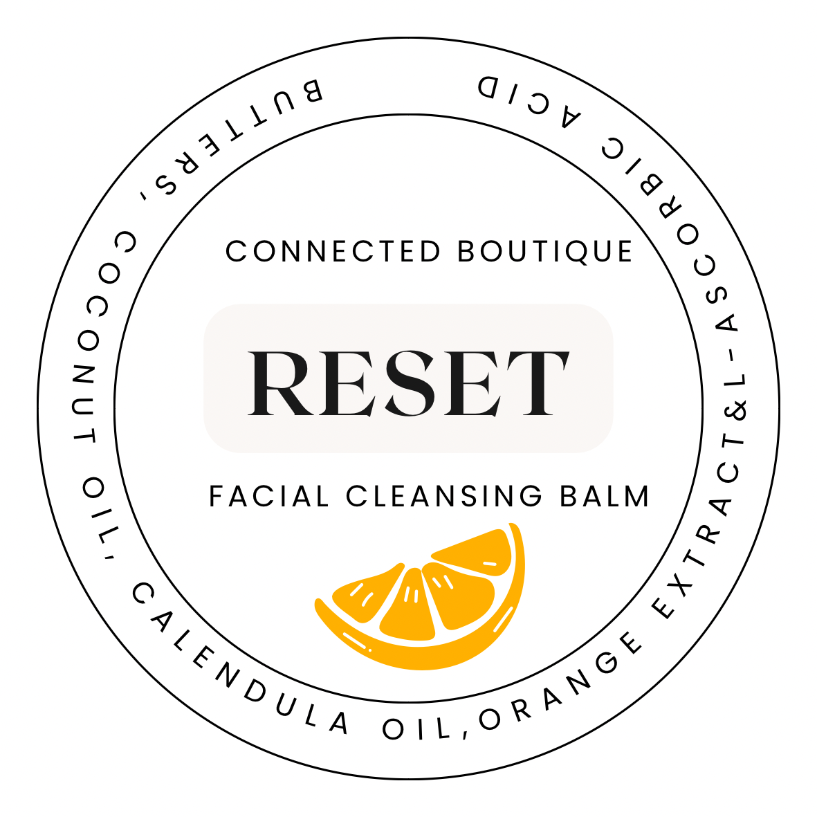 Reset Facial Cleansing Balm with Vitamin C and Orange extract