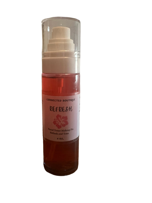 Refresh - Hibiscus 🌺 + Rose Water Facial Toner and Make Up Prep/Set Spray