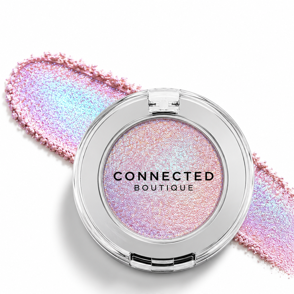 Aurora Rose Duochrome Eyeshadow Baby Pink Gold Pressed Pigment
