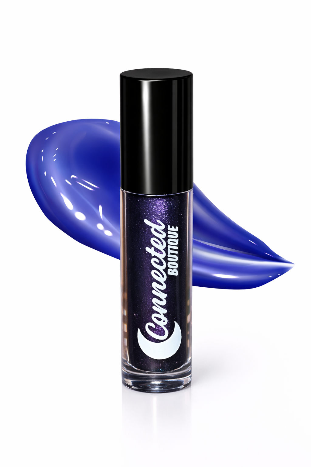 Astradrip duochrome lipgloss purple blue green shift with apple scent