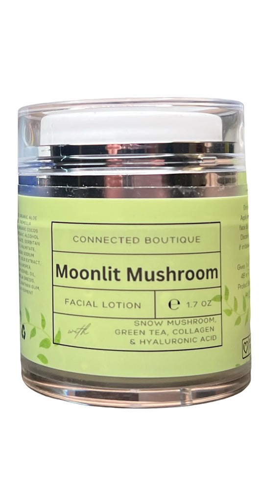 Moonlit Mushroom 🍄 Green Tea & Snow Mushroom 🍄 facial moisturizer with hyaluronic acid & collagen CRUELTY FREE