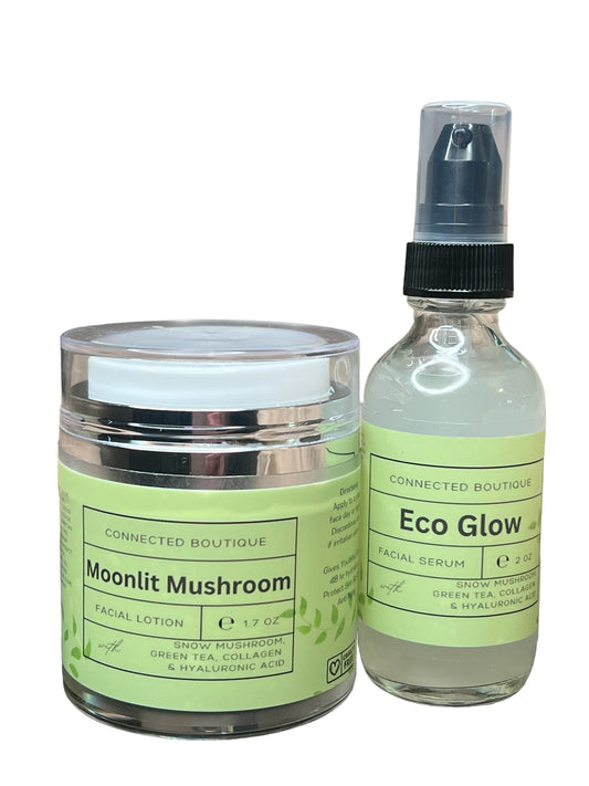 Snow Mushroom 🍄 2 ounce Serum & Facial Moisturizer Set Snail Mucin Alternative PRE ORDER