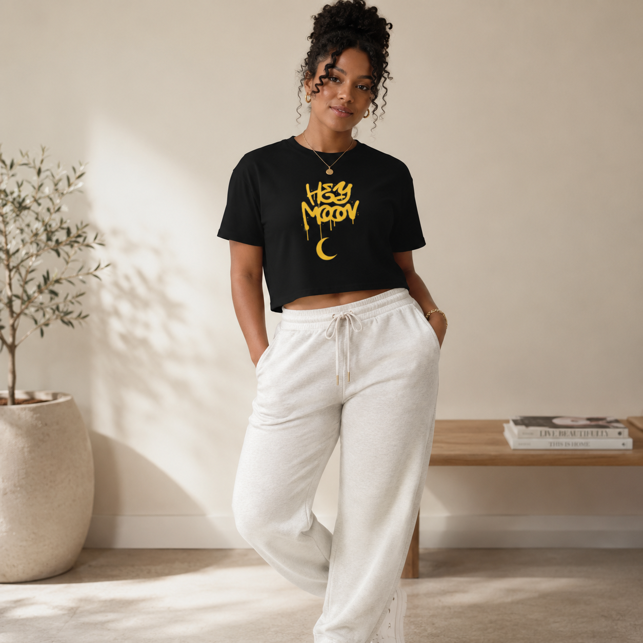 Hey Moon Women’s crop top