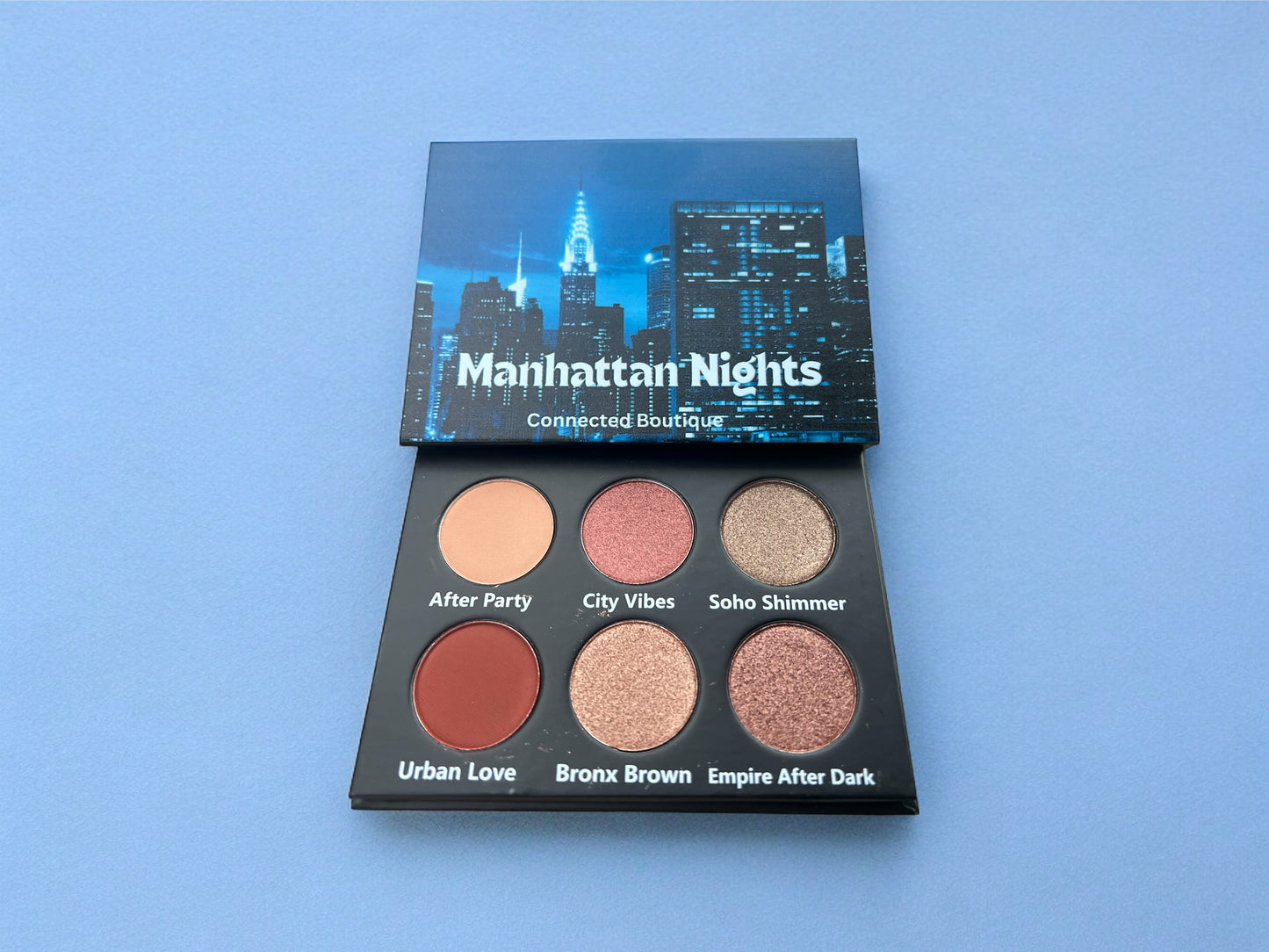 Manhattan Nights palette 3      neutral brown color story 6 shade eyeshadow/bronzer  palette