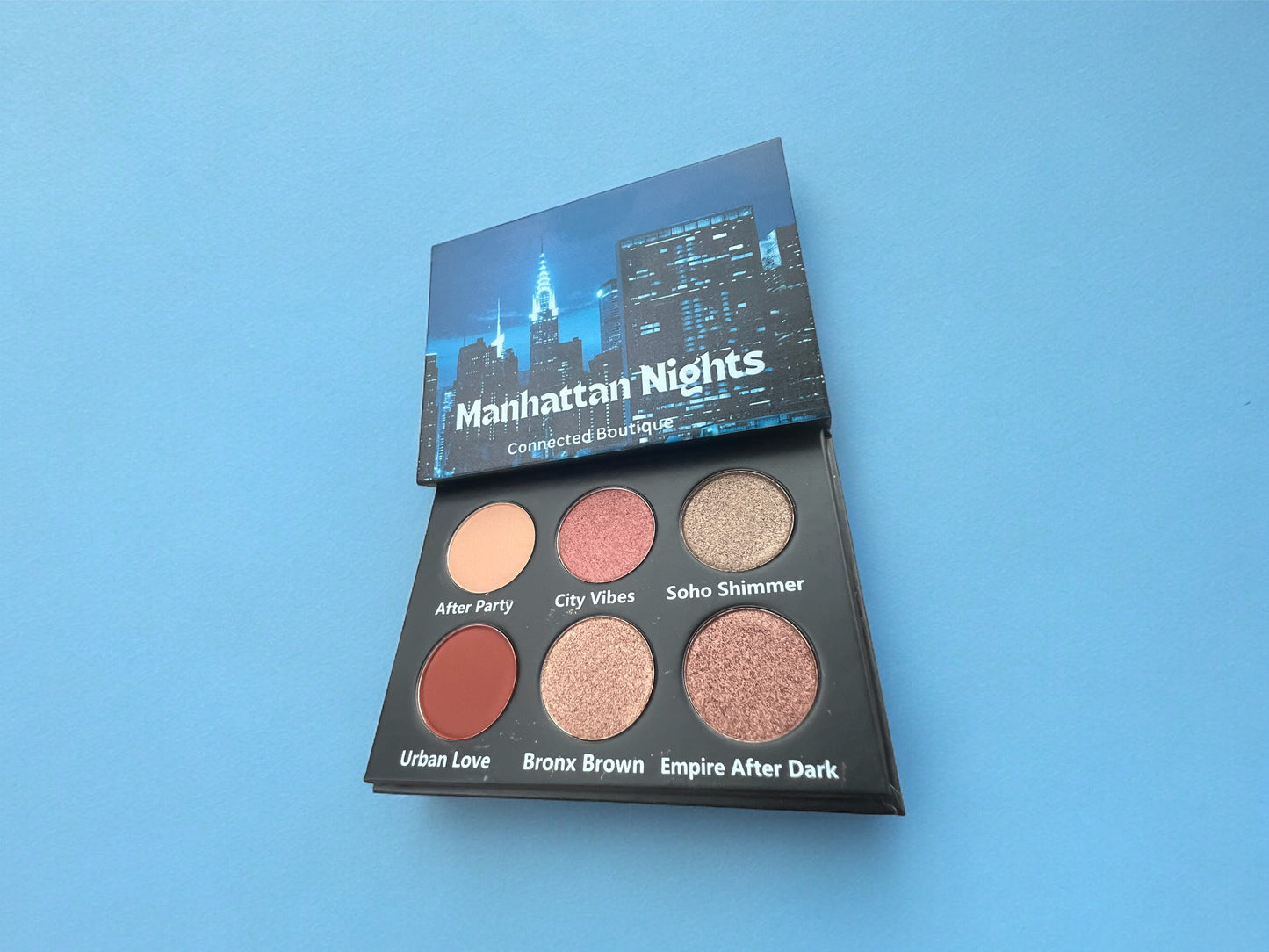 Manhattan Nights palette 3      neutral brown color story 6 shade eyeshadow/bronzer  palette