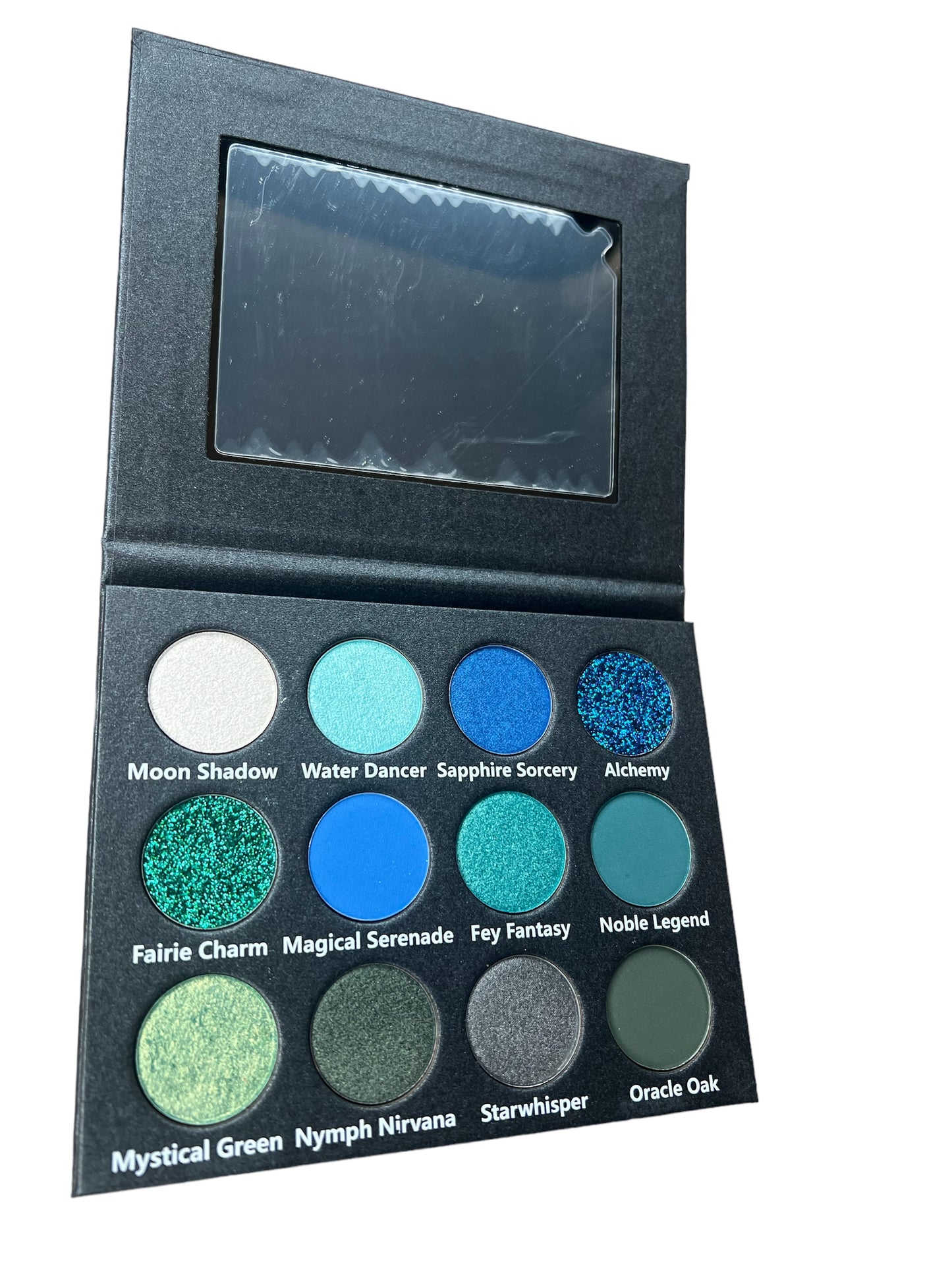 “Enchanted Garden” Green/Blue color story 12 shade eyeshadow palette