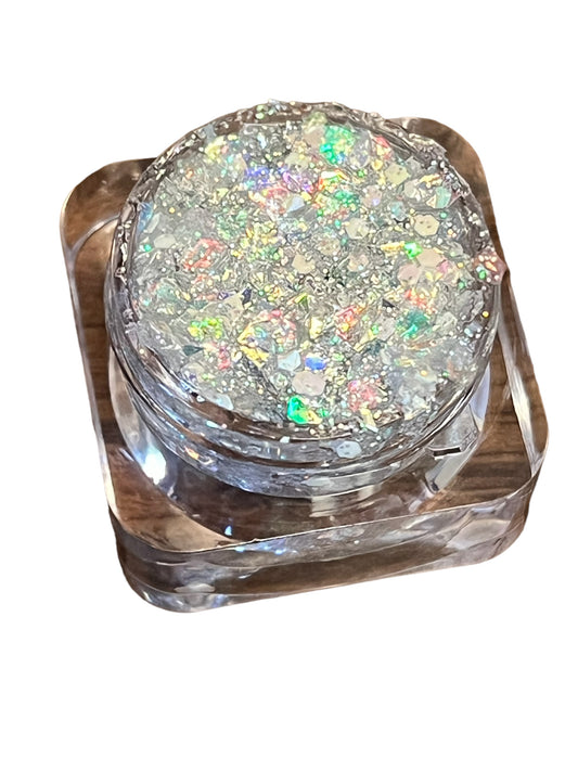 Disco- duochrome glitter for face, eyes, body and hair