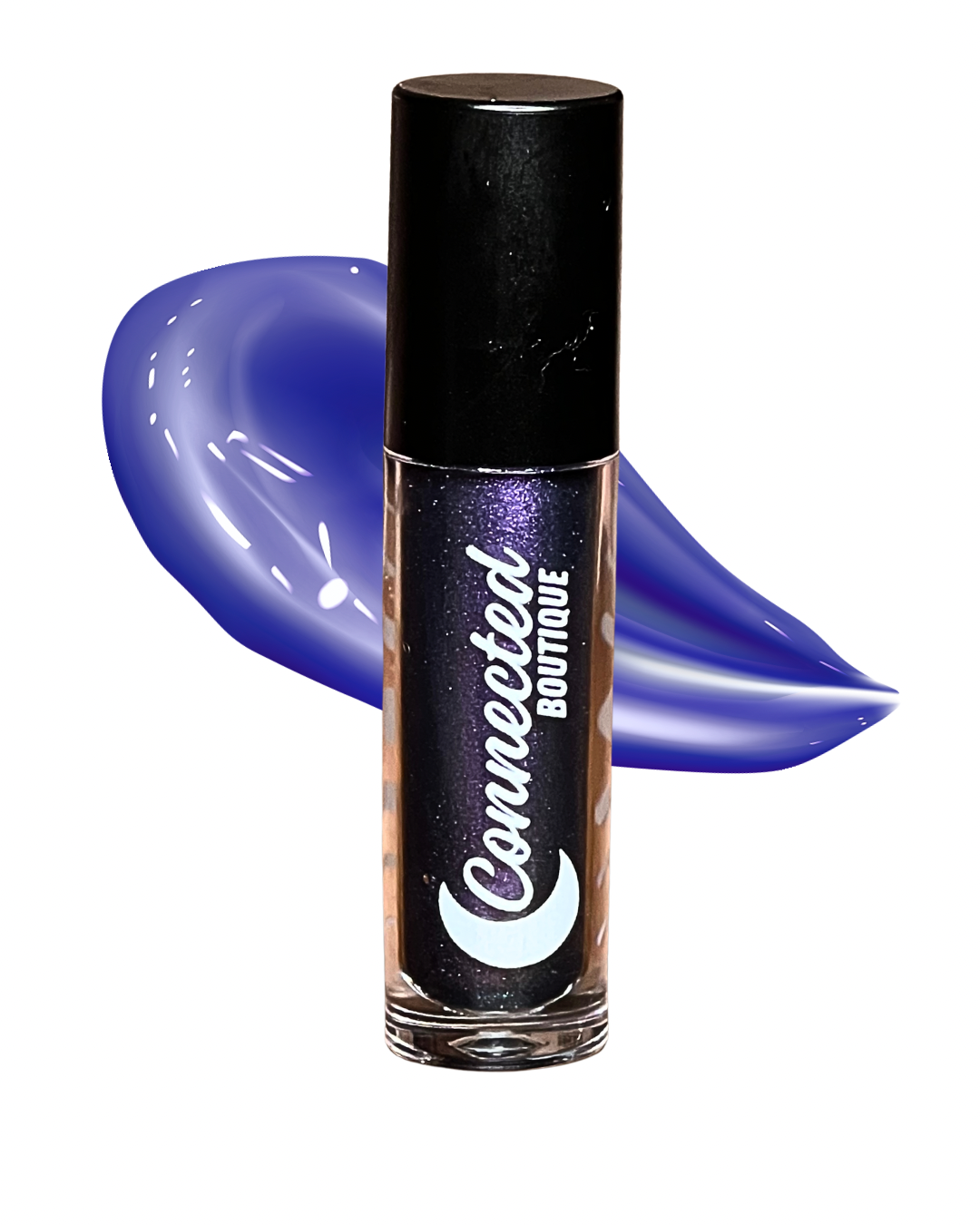 Astradrip duochrome lipgloss purple blue green shift with apple scent