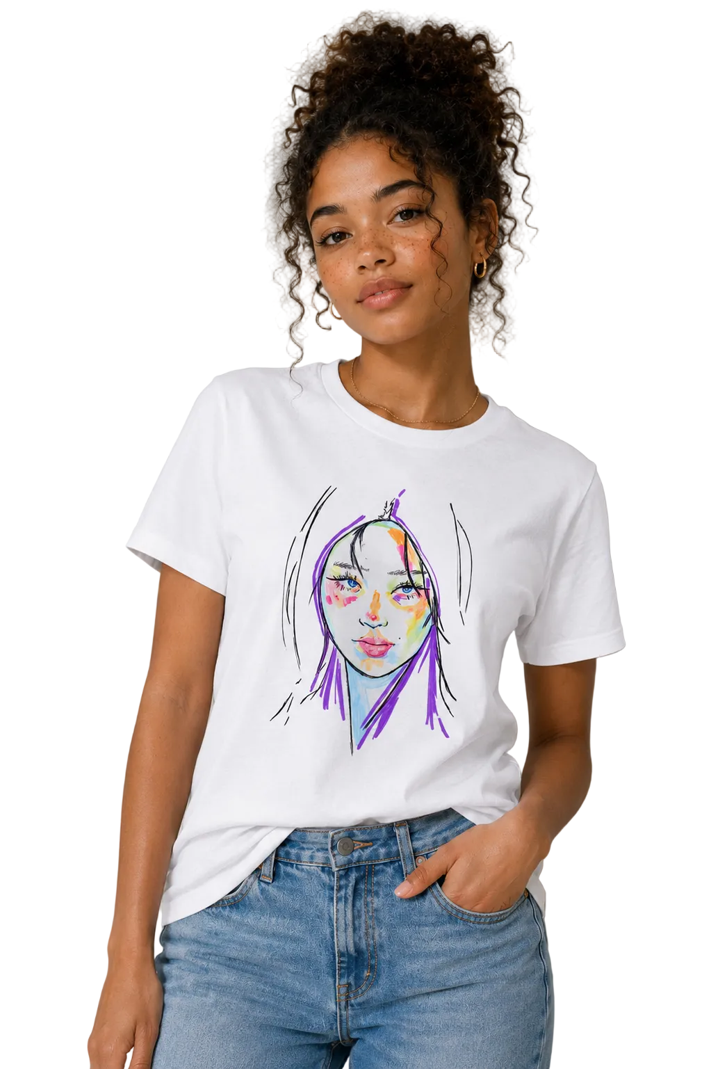Original Portrait Graphic Tee Women’s T-Shirt