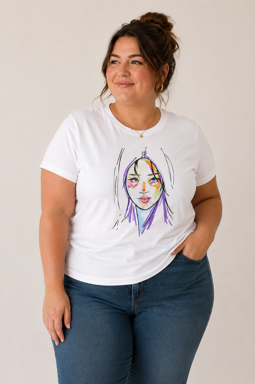 Original Portrait Graphic Tee Women’s T-Shirt
