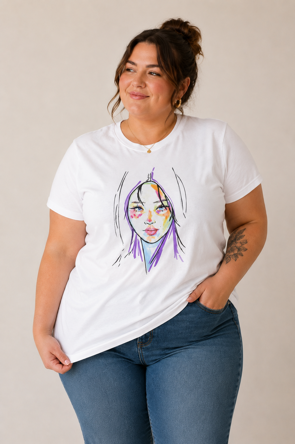 Original Portrait Graphic Tee Women’s T-Shirt