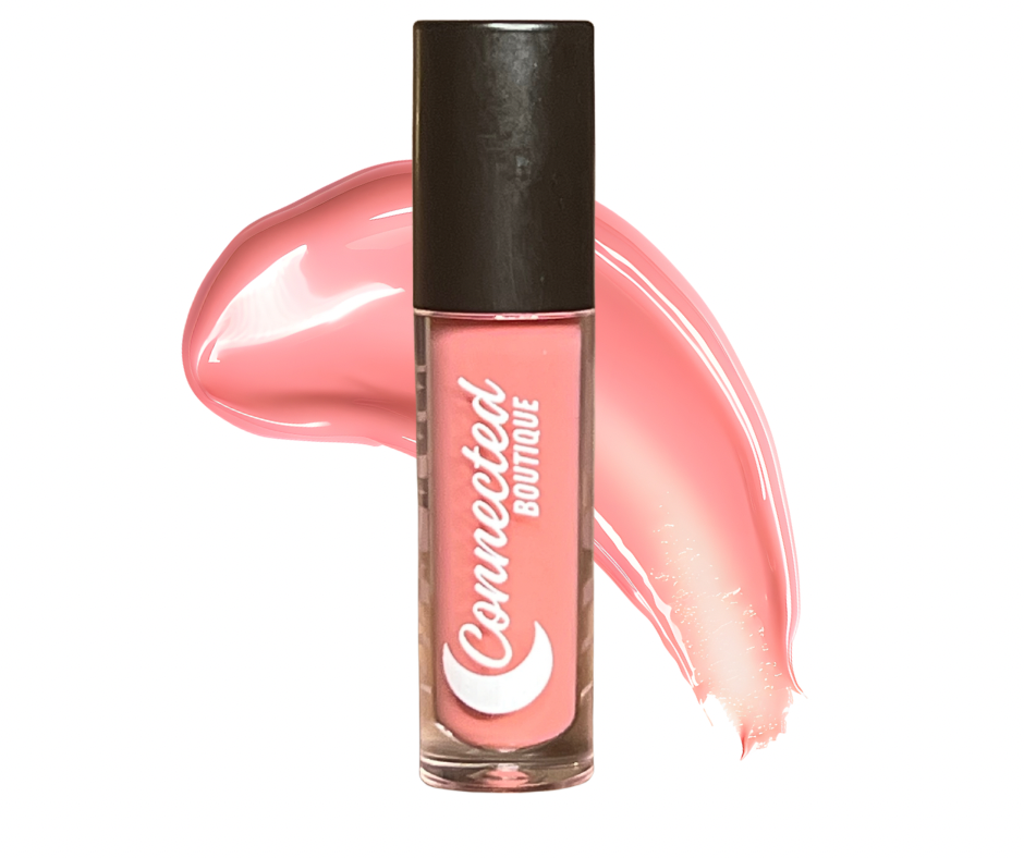 Bloom pink lip gloss
