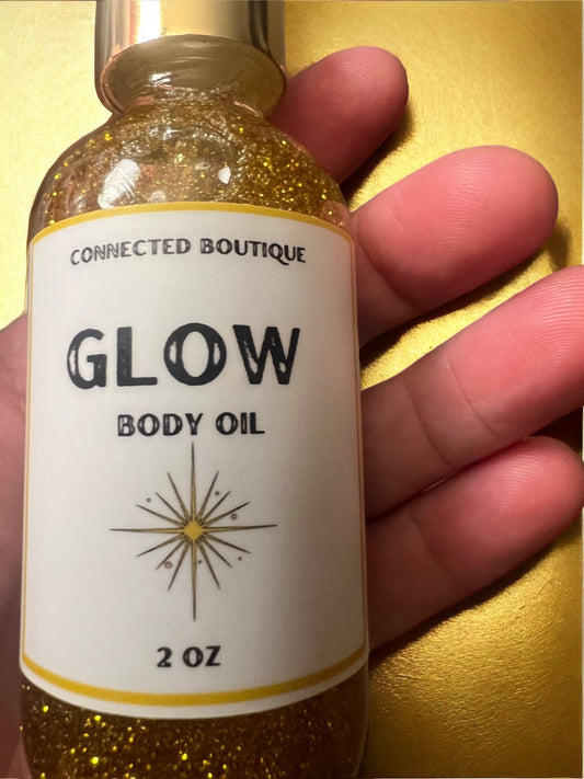 Glow- Gold - Dry Body Oil to give your skin a glow with Vitamin E 2 full ounces - Scented