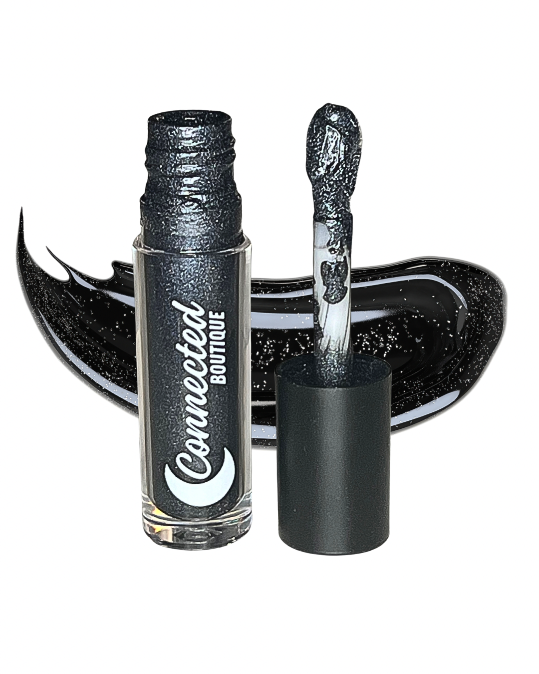 Solstice - Black cream multi use Lipstick and eyeshadow with holographic shimmer