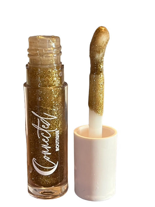 “Harlem Honey” Golden Brown Lip Gloss or Lip Oil with Caramel scent