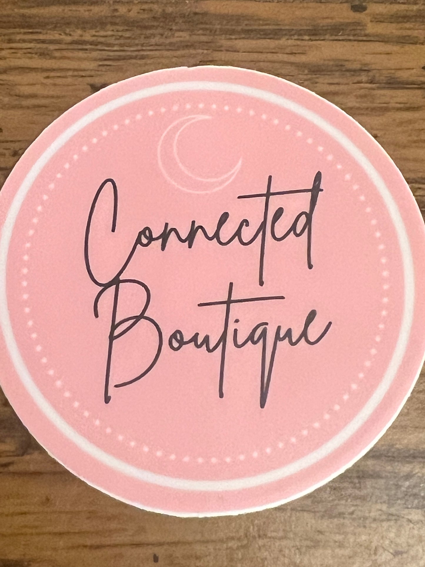 Connected Boutique Pink Circle Sticker