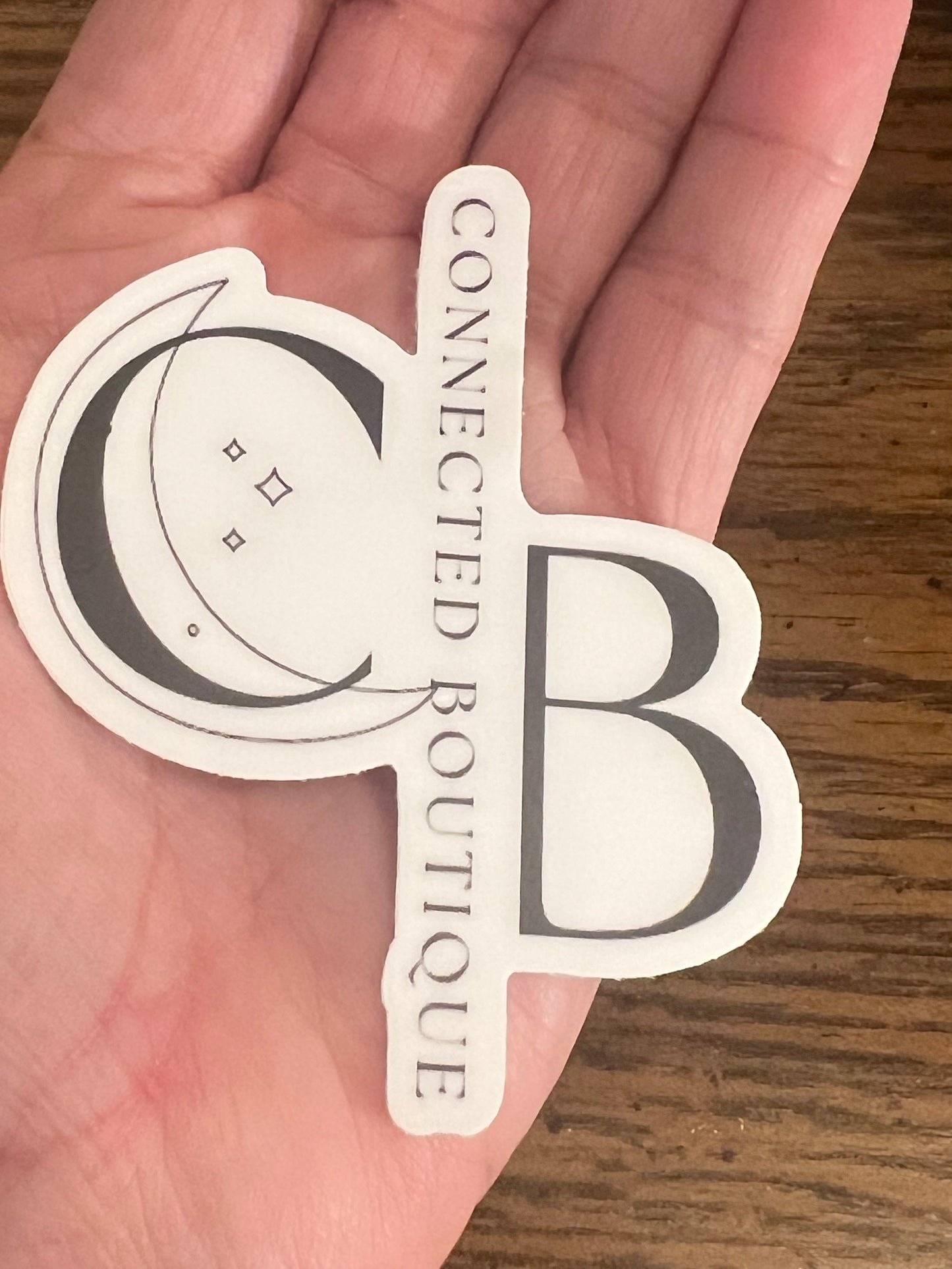 Connected Boutique Moon Sticker