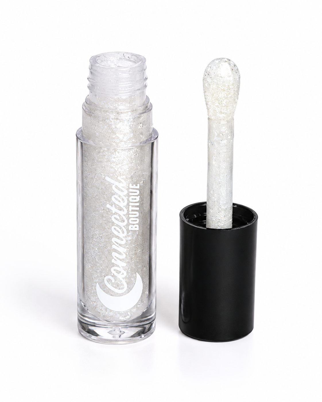     High shine iridescent gloss with sparkle