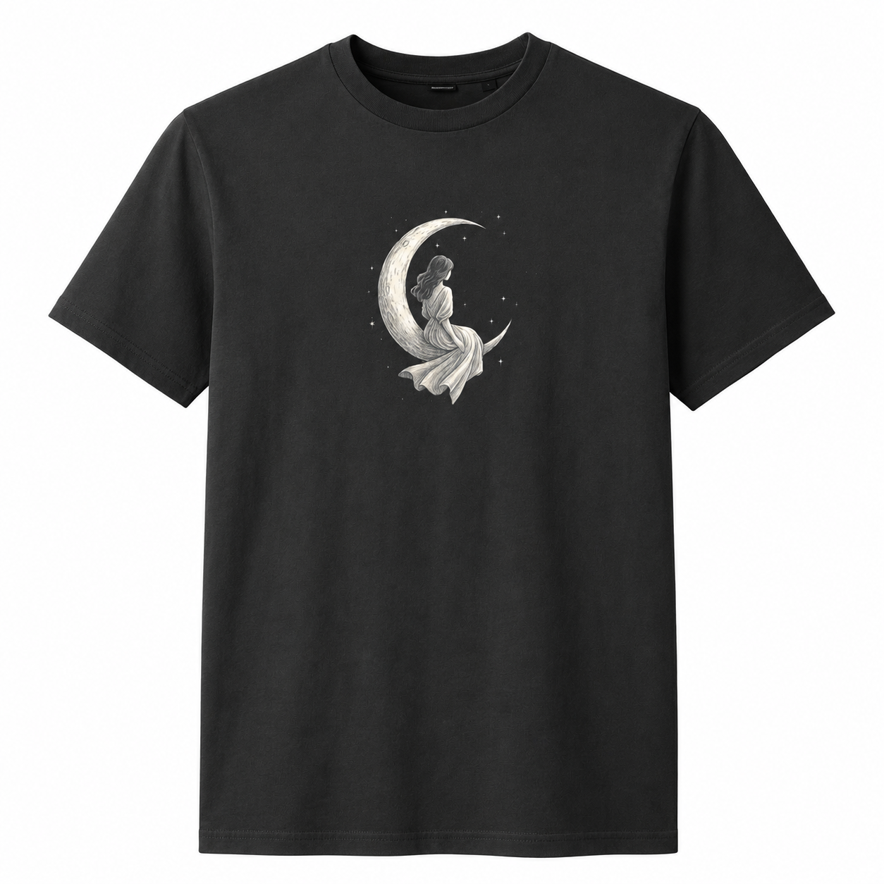 Woman on Moon Logo Unisex Vintage T-Shirt