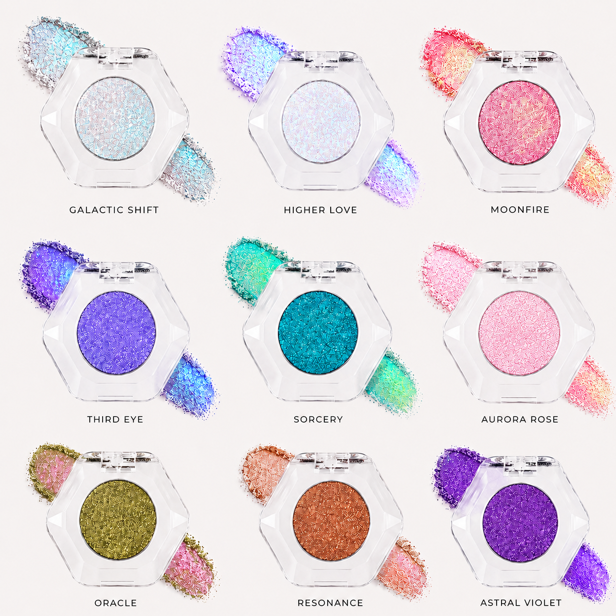 Shifted Frequencies Duochrome Eyeshadow Collection 9 Shade Multichrome & Duochrome Pressed Pigment Set