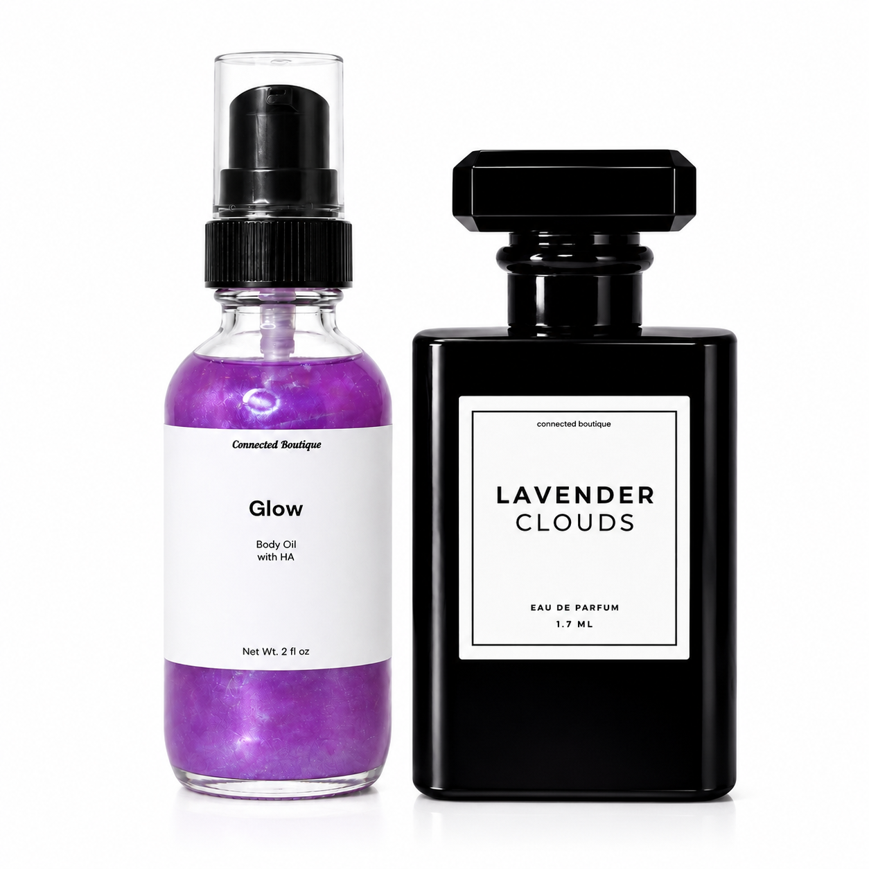 Lavender Clouds Perfume & Body Oil Set Hydrating Fragrance Bundle