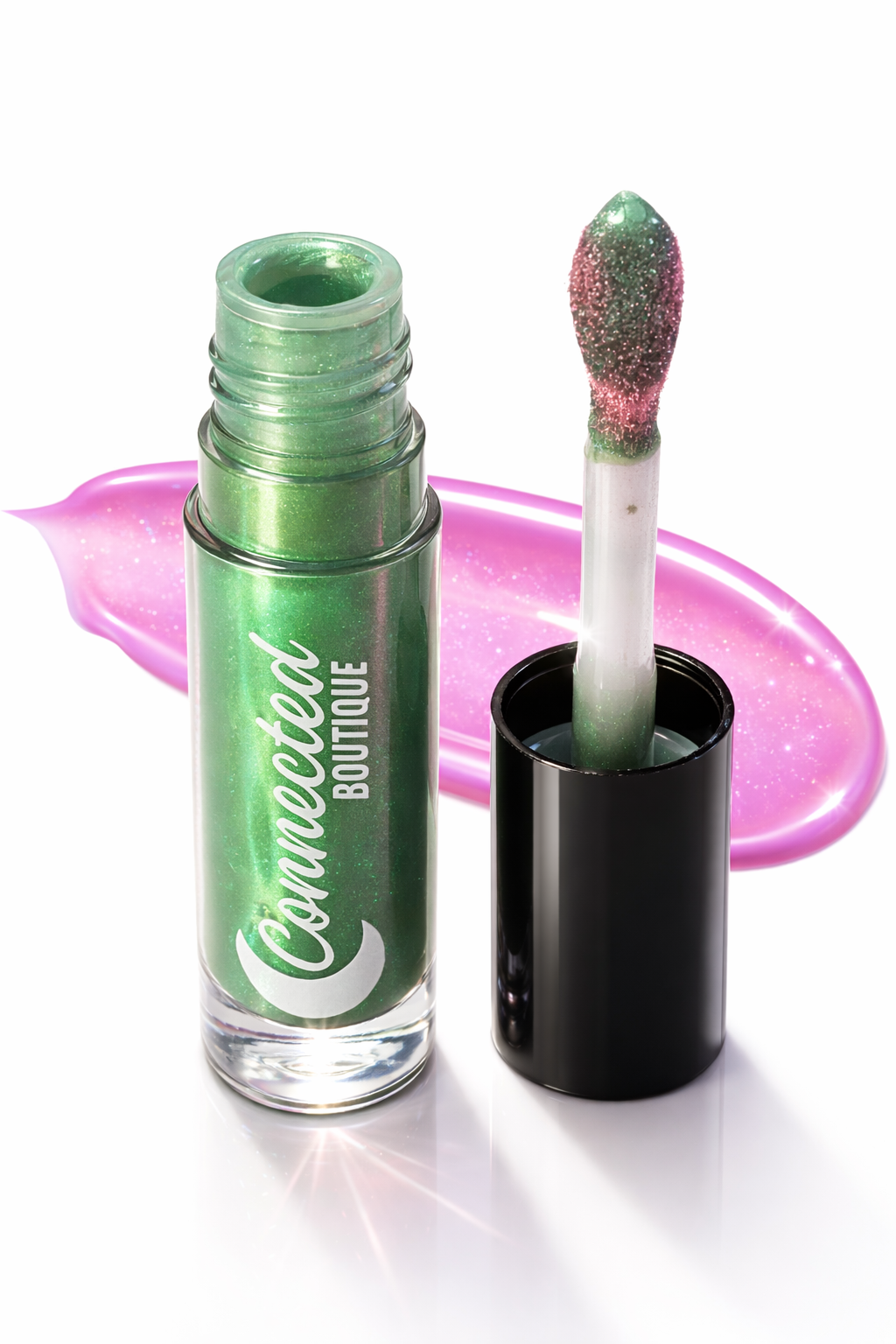     Watermelon-inspired color changing lip stain with glossy shine that transforms into a long-lasting pink tint for hydrated lips.