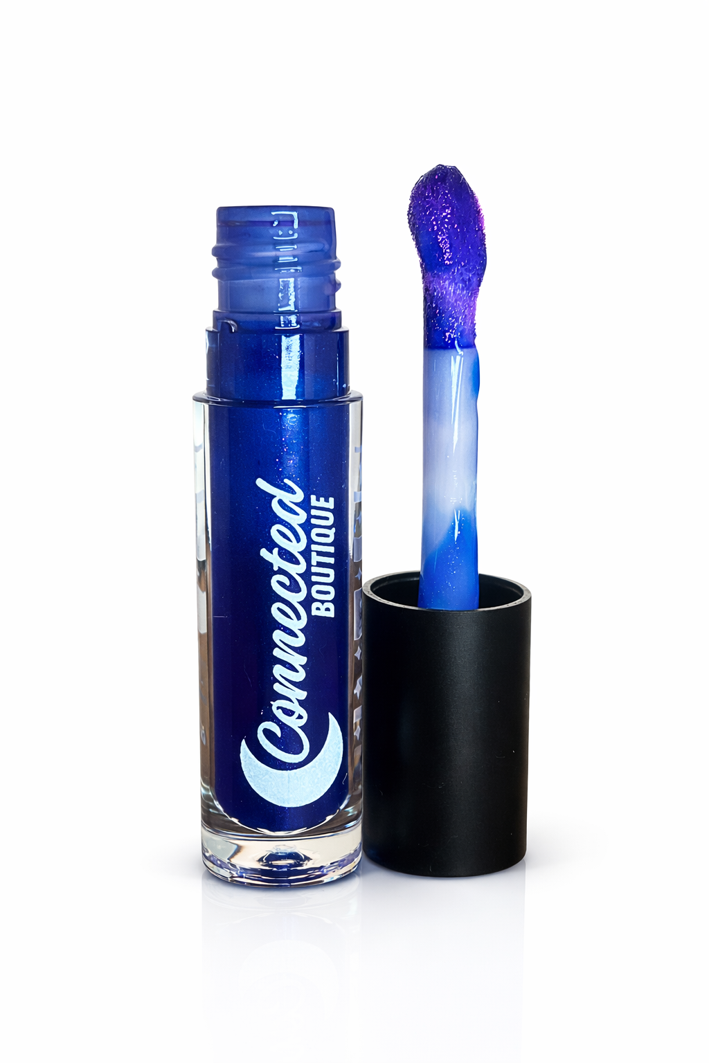 Blue color changing lip stain that transforms into a custom shade