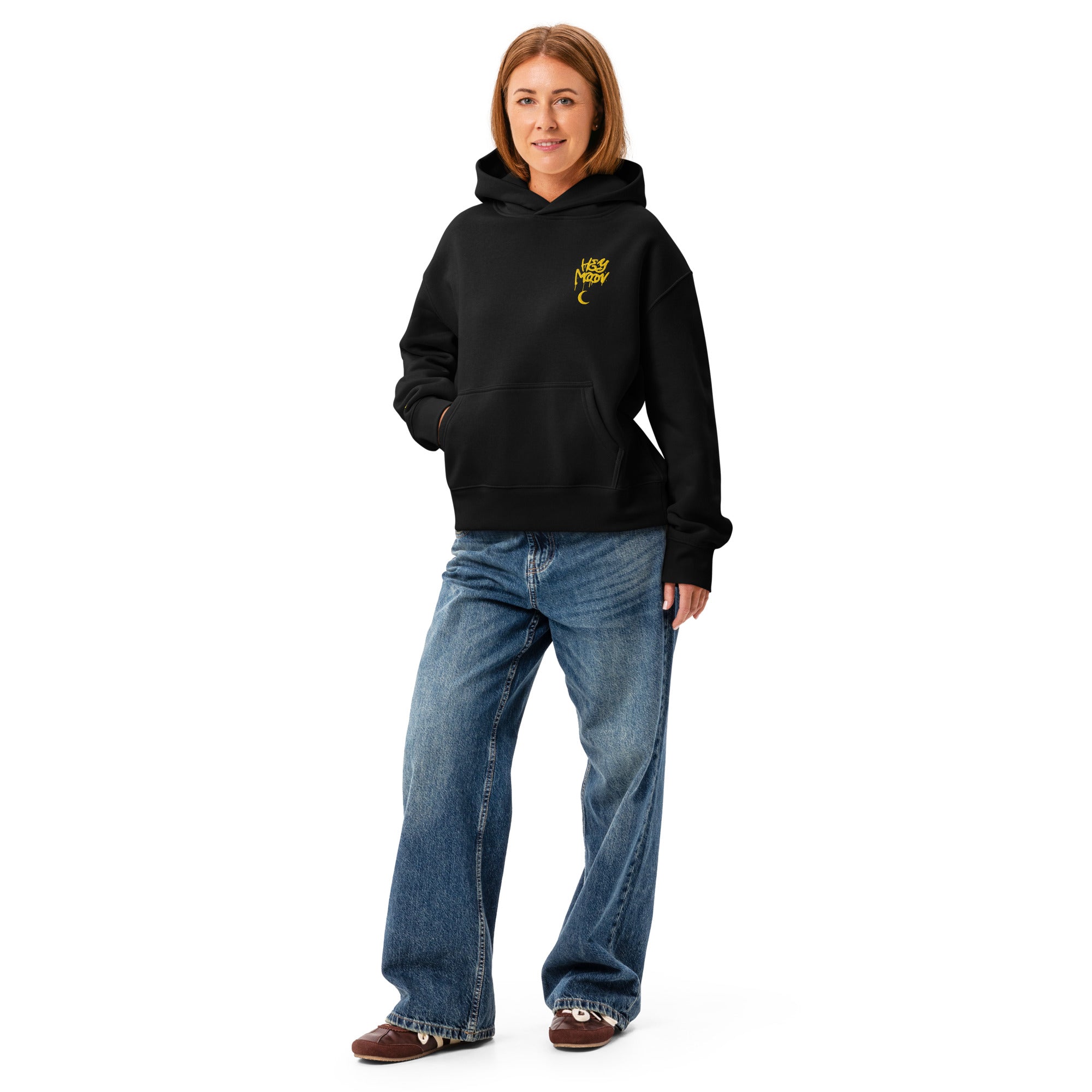 Hey Moon embroidered Women’s relaxed hoodie