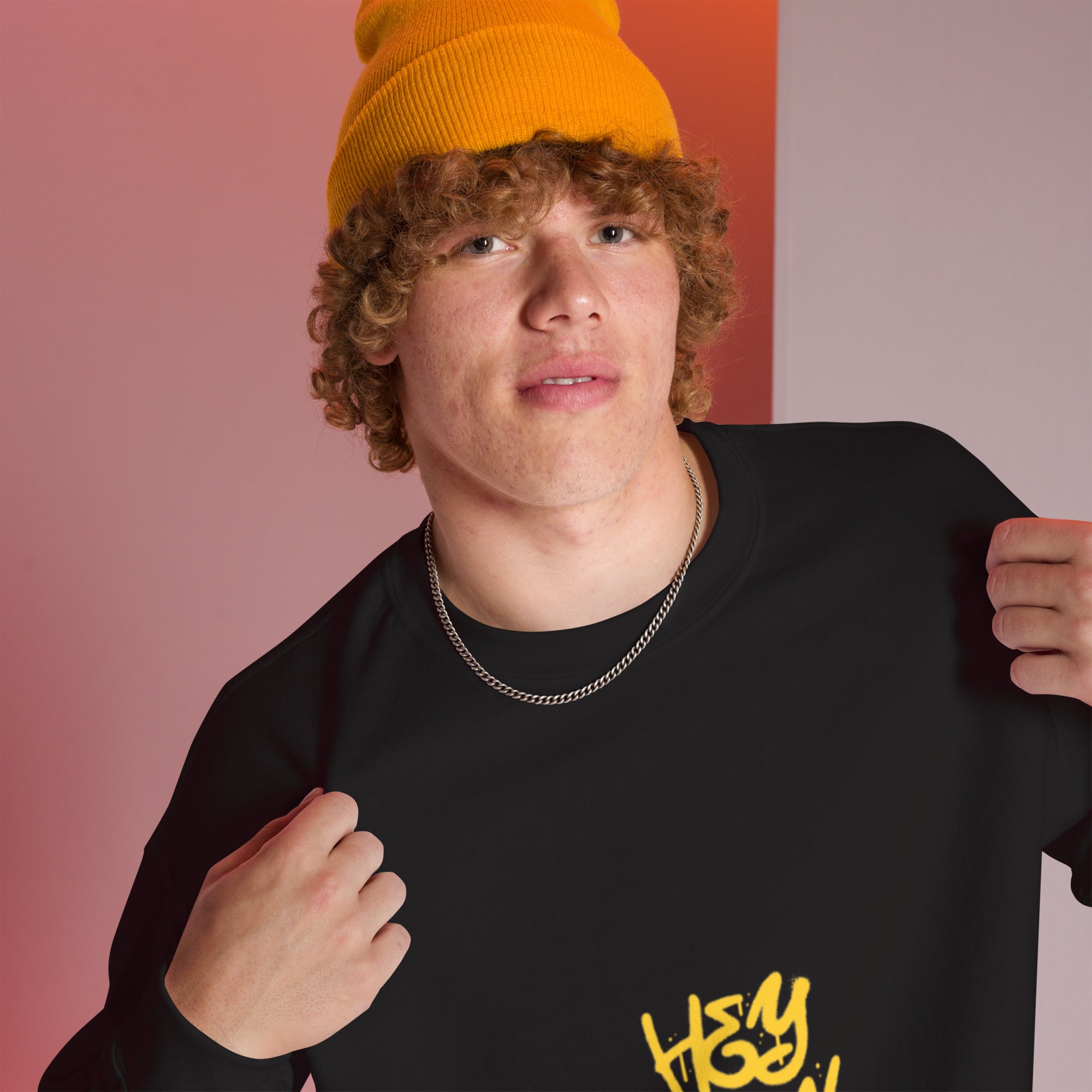 Hey Moon Crewneck Unisex Sweatshirt