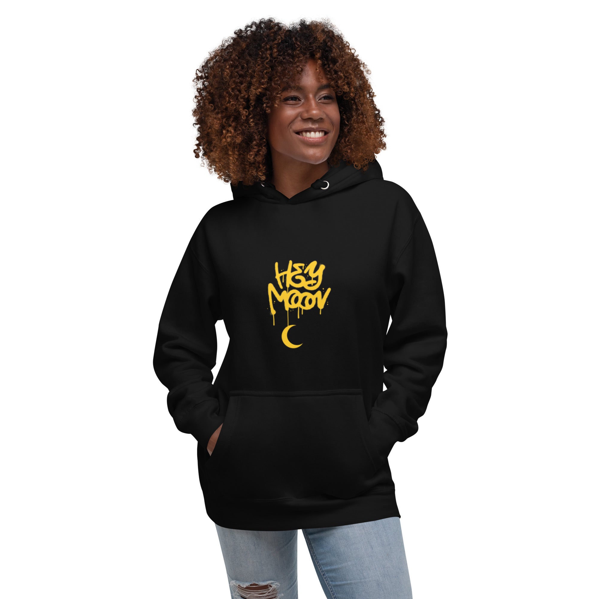 Hey Moon hoodie by Connected Fashion Co