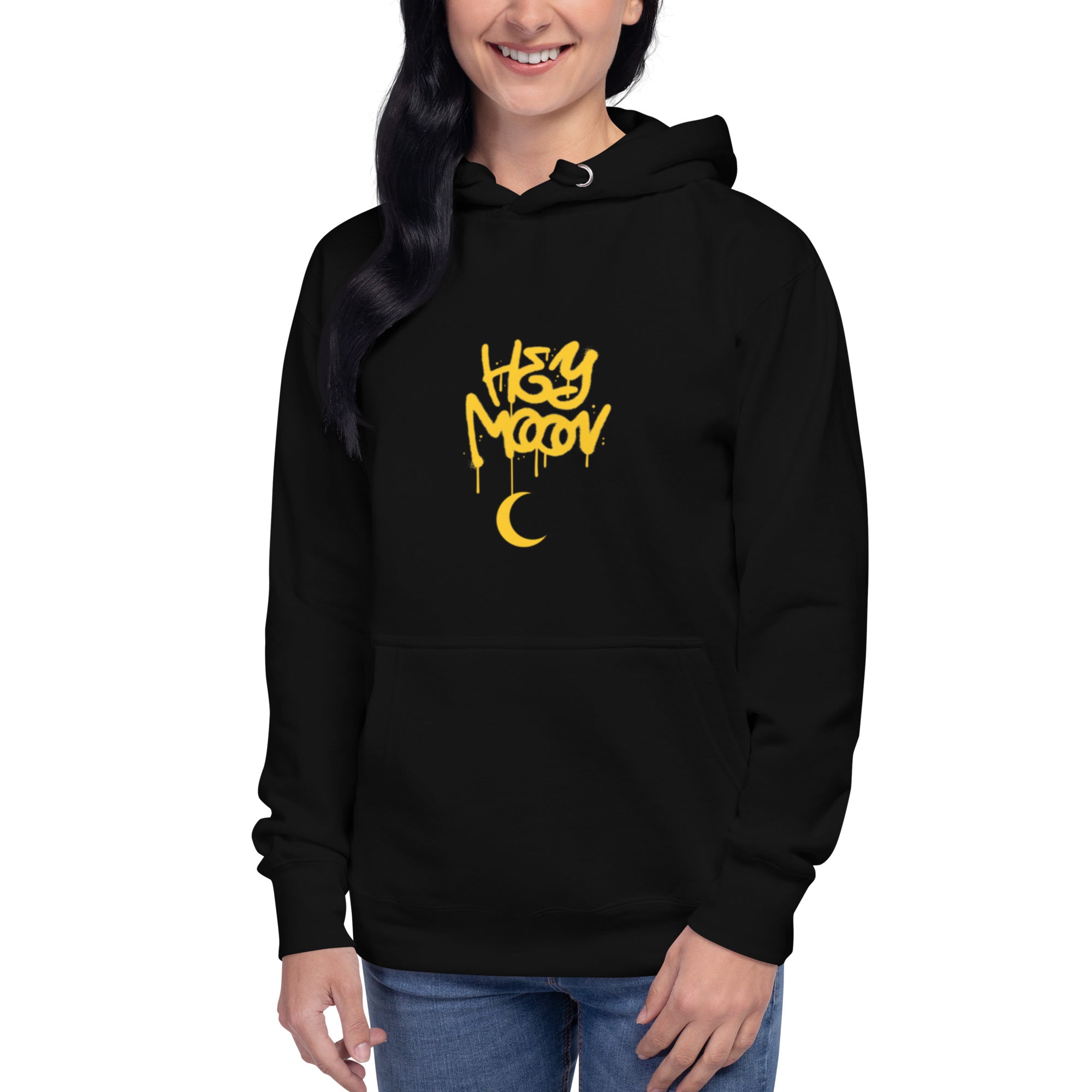 Hey Moon hoodie by Connected Fashion Co